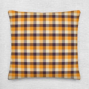 Rustic Autumn Plaid Pillow